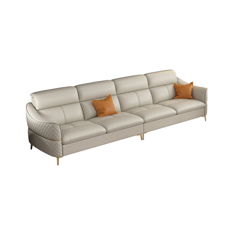 36.22" Tall Modern Genuine Leather Sectional/Sofa with Cushion Back