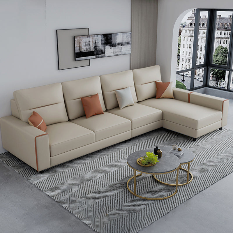 37.40" Tall Modern Sectional Dark Gray Stain-Resistant Sectional