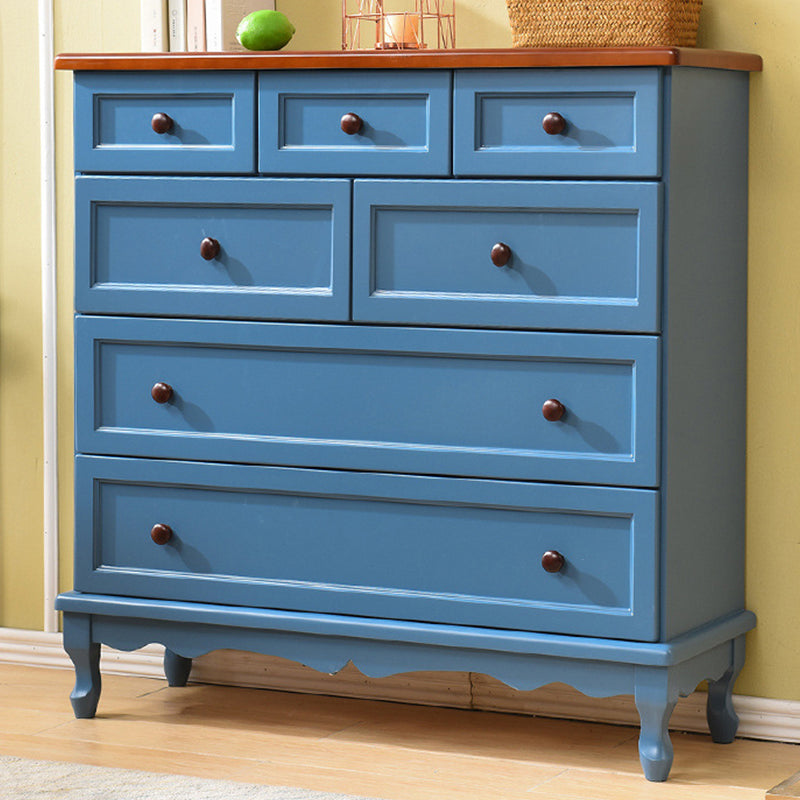 Mid-Century Modern Wood Accent Chest with Drawers 13.77" Wide Side Cabinet