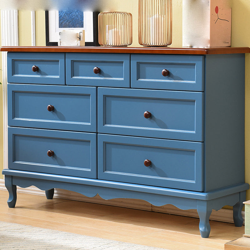 Mid-Century Modern Wood Accent Chest with Drawers 13.77" Wide Side Cabinet