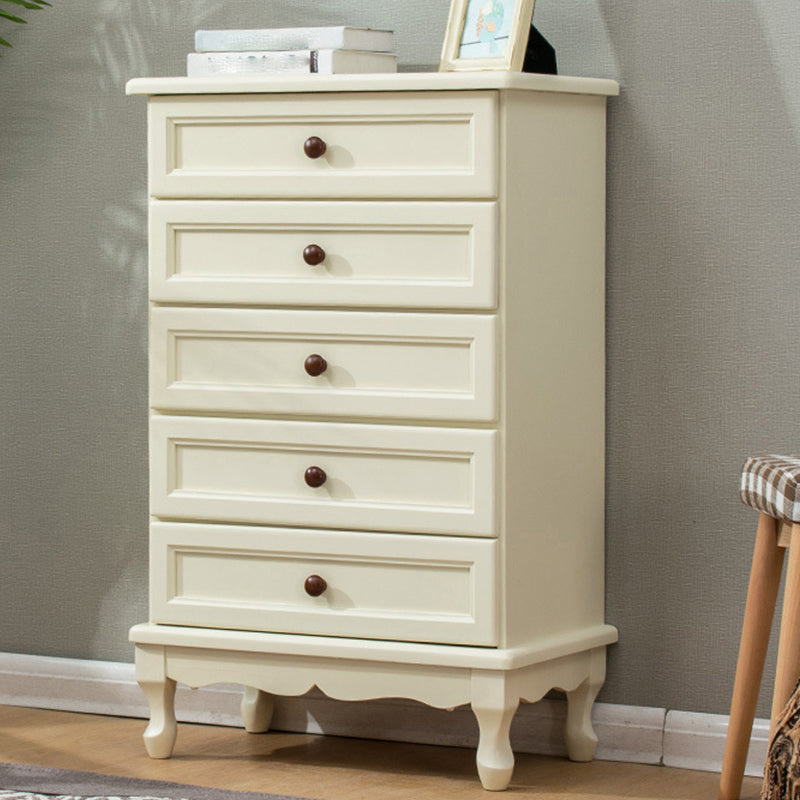 Mid-Century Modern Wood Accent Chest with Drawers 13.77" Wide Side Cabinet