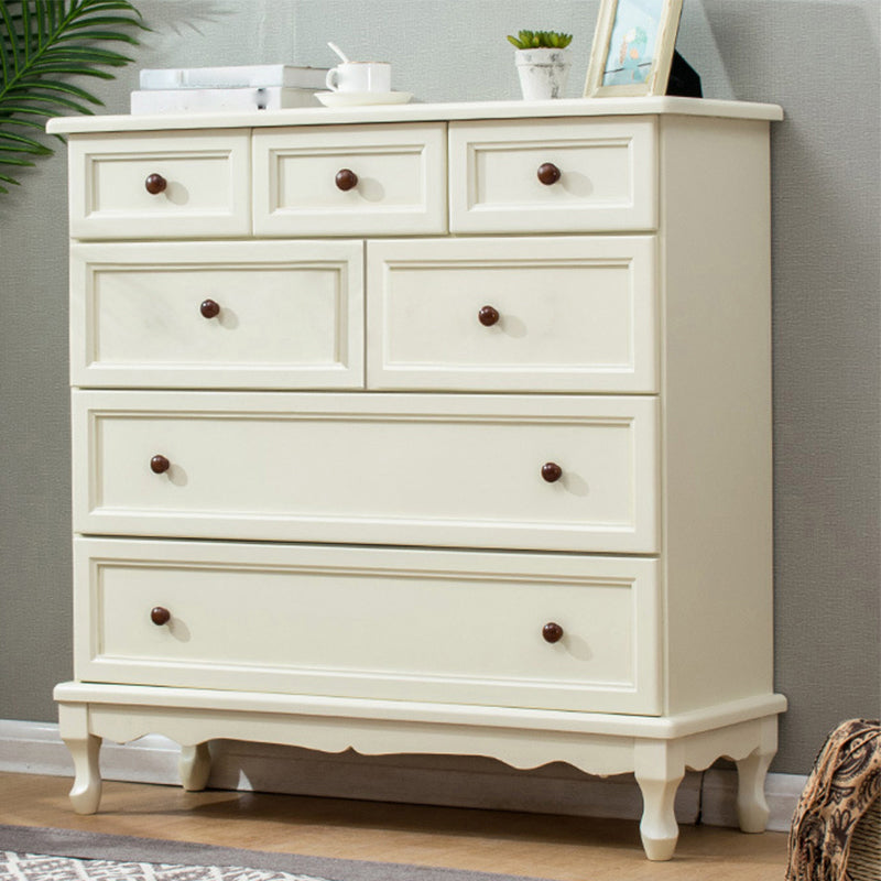 Mid-Century Modern Wood Accent Chest with Drawers 13.77" Wide Side Cabinet
