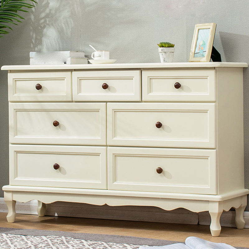 Mid-Century Modern Wood Accent Chest with Drawers 13.77" Wide Side Cabinet