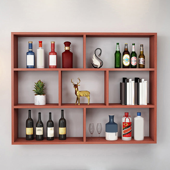 Manufactured Wood Modern Bottle Wine Rack Wall Mounted Wine Rack Bottle with Shelf