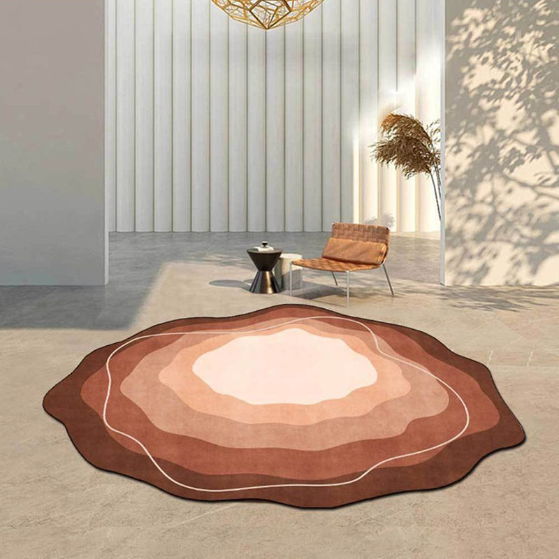 Novelty Ombre Print Carpet Simple Polyester Rug Pet Friendly Area Rug for Living Room