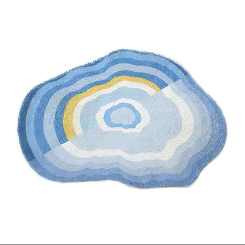 Novelty Ombre Print Carpet Simple Polyester Rug Pet Friendly Area Rug for Living Room