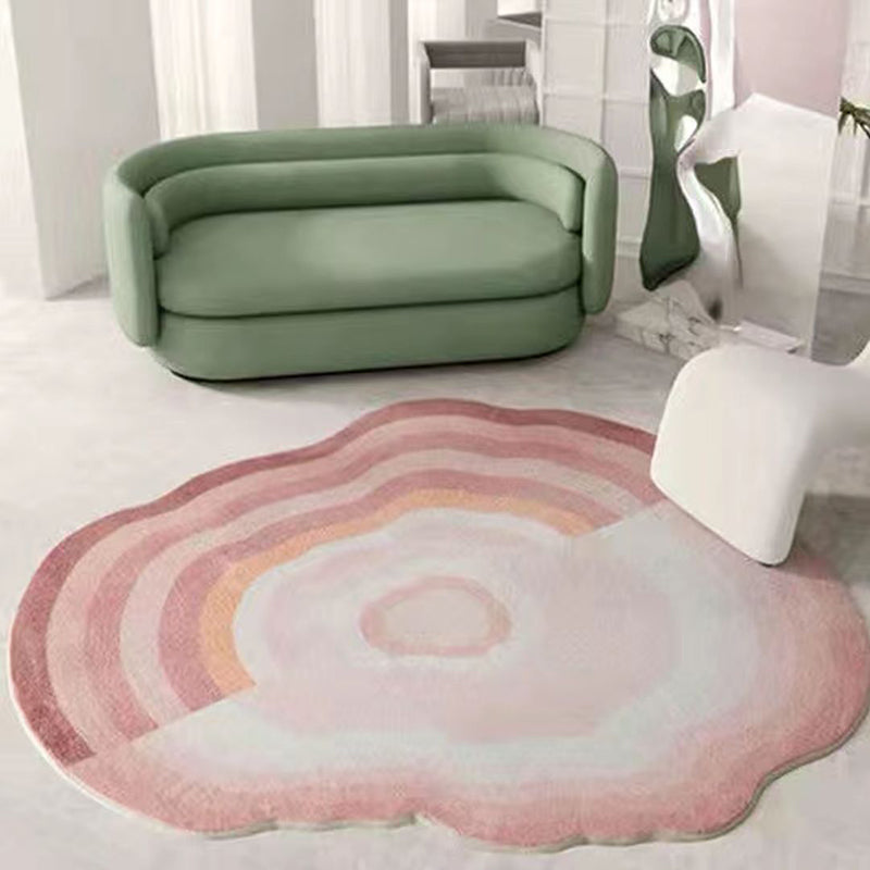 Novelty Ombre Print Carpet Simple Polyester Rug Pet Friendly Area Rug for Living Room