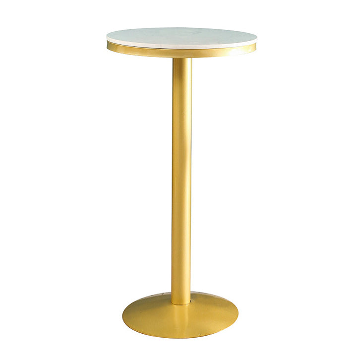 Glam Style Round Bar Table 1/2/3 Pieces Faux Marble Counter Table