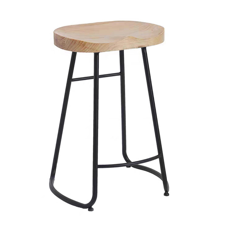 Rectangle Solid Wood Bar Table Set Modern 1/5 Pieces Counter Table with Backless Stools