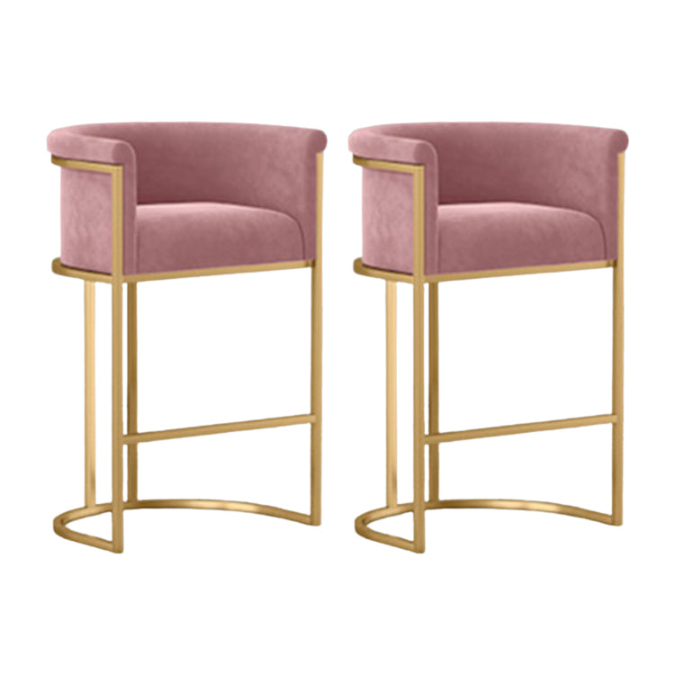 Round Stone Bistro Set 1/2/3/5 Pieces Glam Gold Base Table and Stools