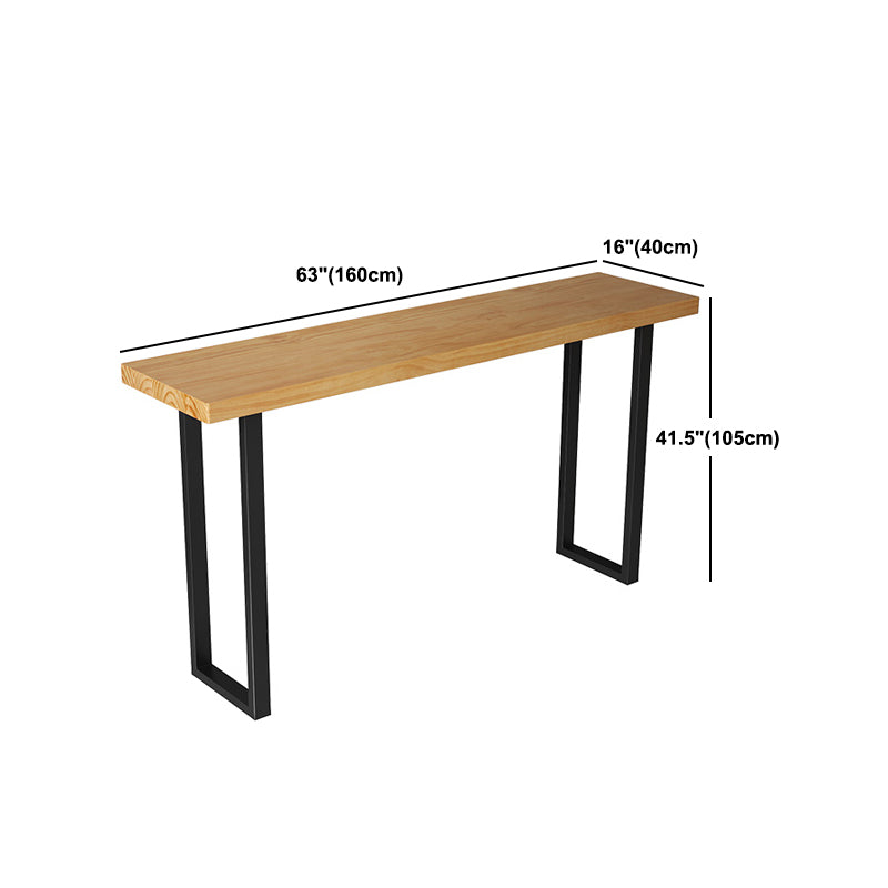 Modern Counter Height Pub Set 1/2/4/7 Pcs Solid Wood Top Bar Table and Bar Stools