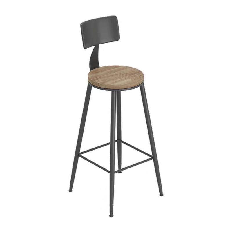 Modern Solid Wood Bar Table Set Rectangular 1/5 Pieces Counter Table with High Stools