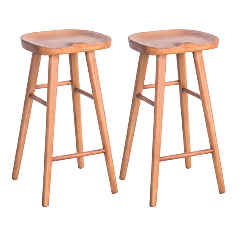 Solid Wood 1/2/3 Pieces Table and Stool Set Modern Indoor Counter Height Set