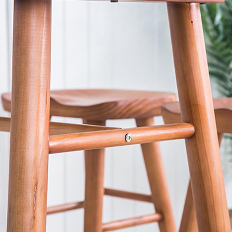 Solid Wood 1/2/3 Pieces Table and Stool Set Modern Indoor Counter Height Set