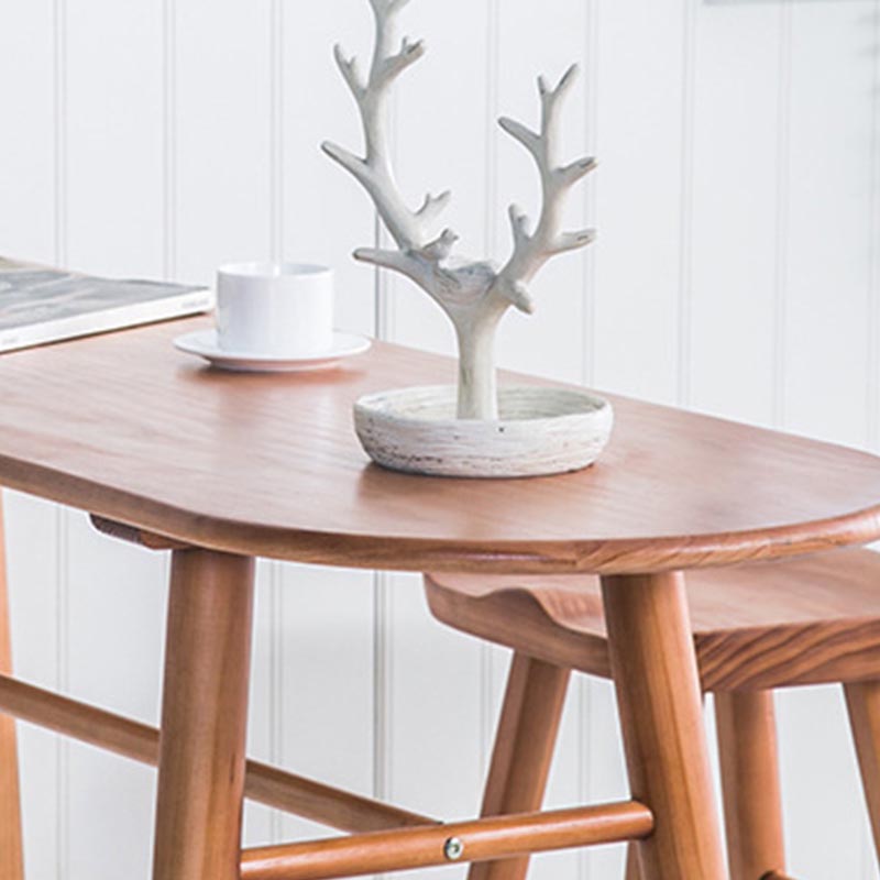 Solid Wood 1/2/3 Pieces Table and Stool Set Modern Indoor Counter Height Set