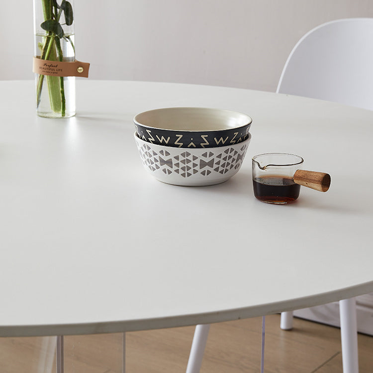 Modern 1/3/4/5 Pieces Dining Set Round Stone Dining Table for Dining Room