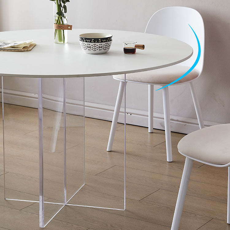 Modern 1/3/4/5 Pieces Dining Set Round Stone Dining Table for Dining Room