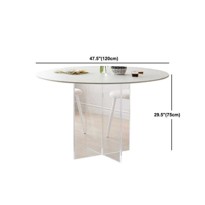 Modern 1/3/4/5 Pieces Dining Set Round Stone Dining Table for Dining Room