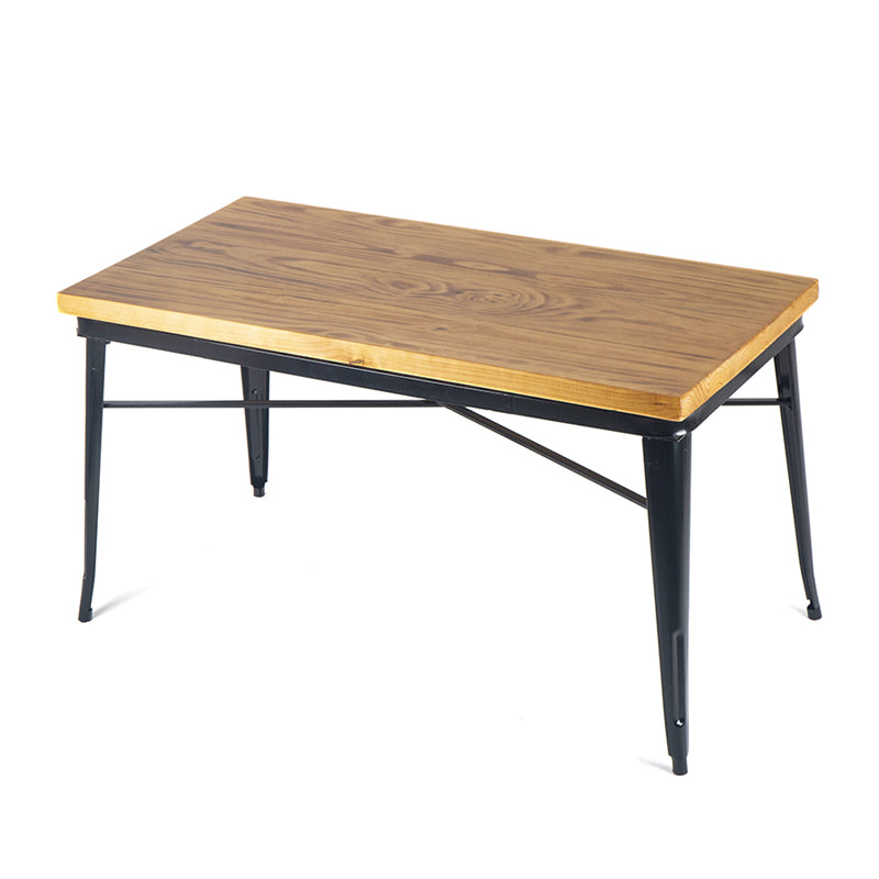 Industrial Dining Chairs Set 1/2/5 Pcs Solid Wood Top Table with Metal Windsor Chairs