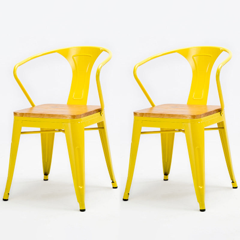 Industrial Dining Chairs Set 1/2/5 Pcs Solid Wood Top Table with Metal Windsor Chairs