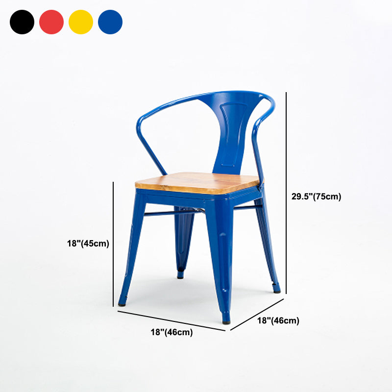 Industrial Dining Chairs Set 1/2/5 Pcs Solid Wood Top Table with Metal Windsor Chairs