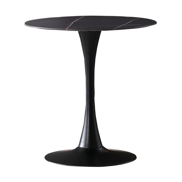 Modern Round Dining Set Stone 1/2/5 Pieces Dining Furniture in Matte Finish for Indoor