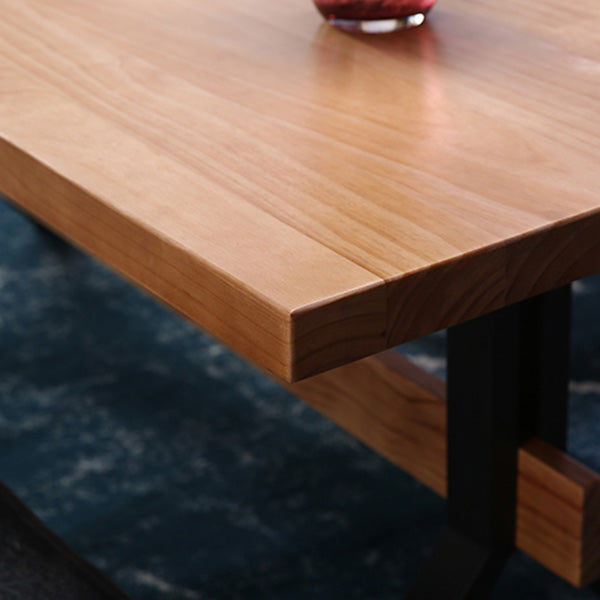 Modern 1/2/3/7 Pieces Dining Set Solid Wood Trestle Indoor Dinette Set