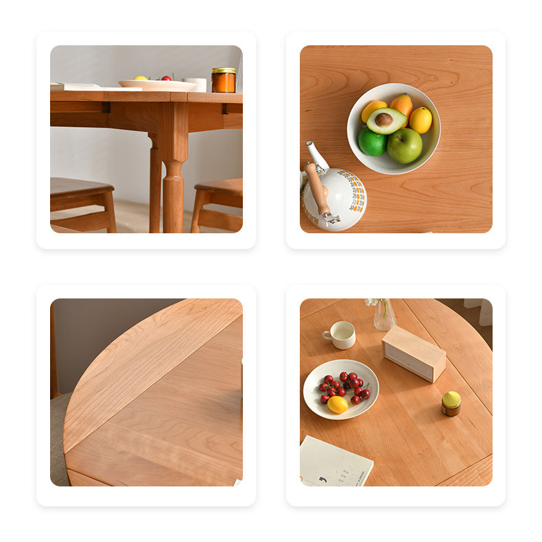 Modern Dining Chairs Set 1/2/5 Pcs Solid Wood Folding Dining Table