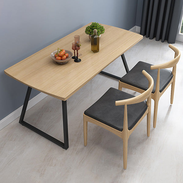 Industrial 1/2/3/5/7 Pieces Dining Set Rectangular Solid Wood Indoor Dinette Set