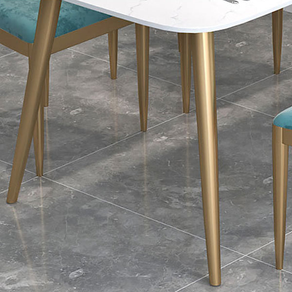 Nordic 1/3/4/5 Pieces Dining Set Rectangle Stone Dining Table for Dining Room