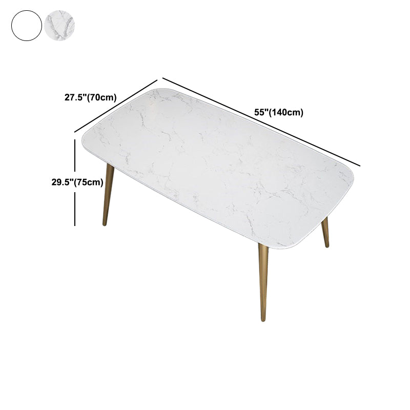 Nordic 1/3/4/5 Pieces Dining Set Rectangle Stone Dining Table for Dining Room