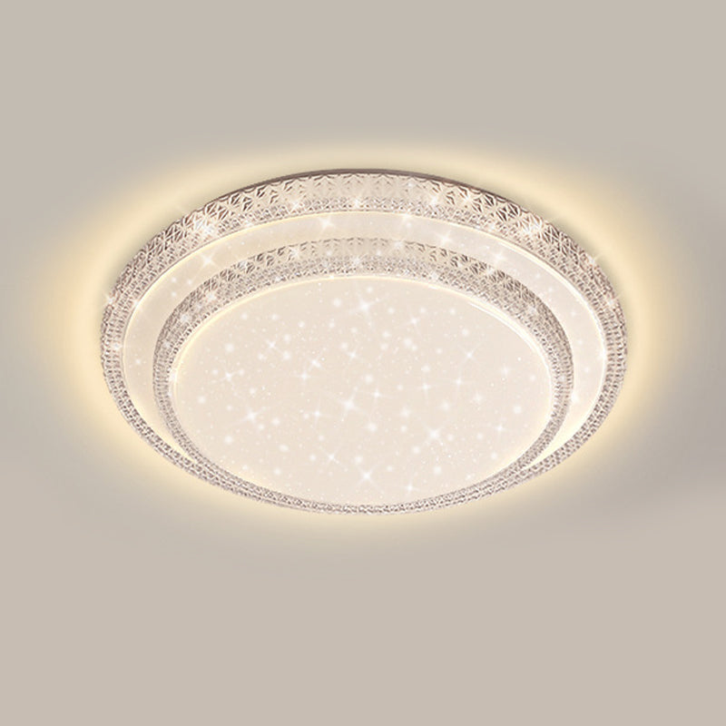 Contemporary Ceiling Light Multi-Layer LED Flush Mount Light for Living Room