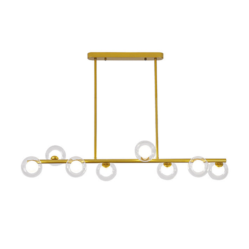 Globe Kitchen Island Lighting Black/Golden Post Modern Ceiling Light for Home
