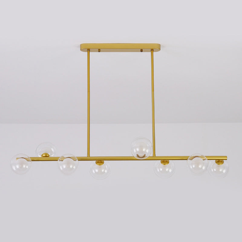 Globe Kitchen Island Lighting Black/Golden Post Modern Ceiling Light for Home