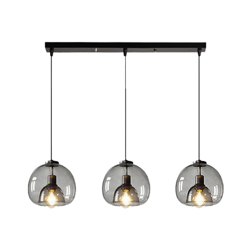 Glass Kitchen Island Pendant Modern Ceiling Fixture for Dining Room