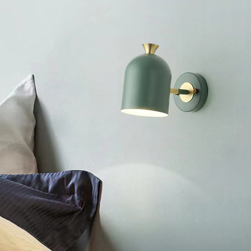 Modernism Macaron Wall Light Metal Done Shaded Lighting for Restaurant