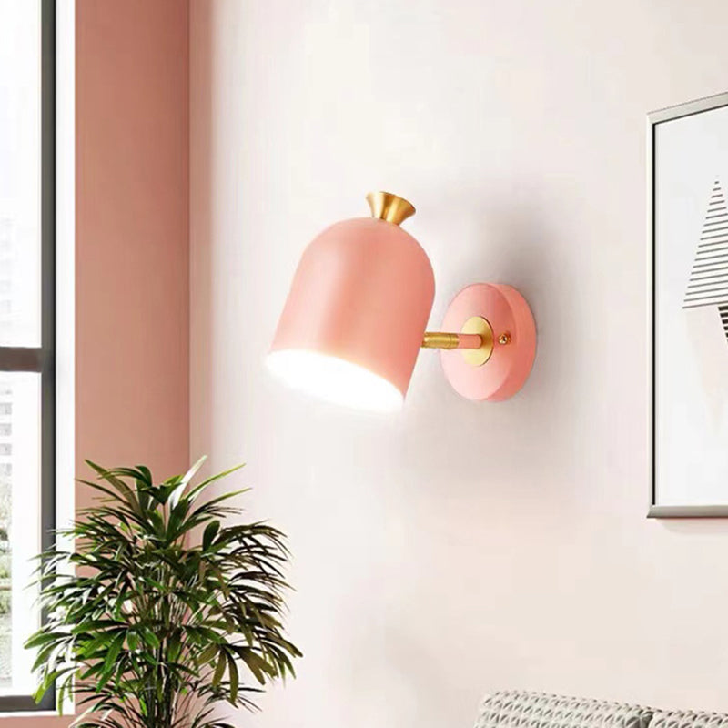 Modernism Macaron Wall Light Metal Done Shaded Lighting for Restaurant