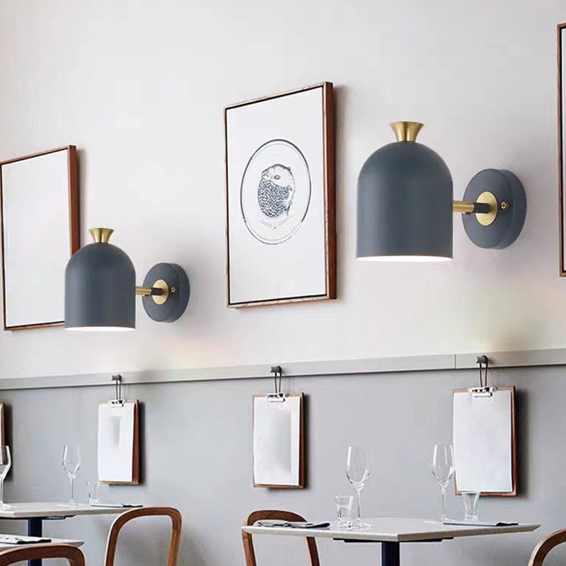 Modernism Macaron Wall Light Metal Done Shaded Lighting for Restaurant