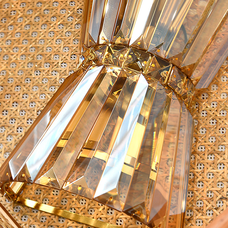 Geometric Shape Crystal Wall Light Modern 2 Lights Wall Light Sconce