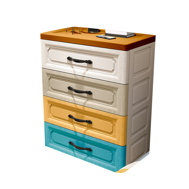 Contemporary Wardrobe Closet with Drawer Plastic Wardrobe Cabinet