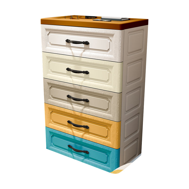 Contemporary Wardrobe Closet with Drawer Plastic Wardrobe Cabinet