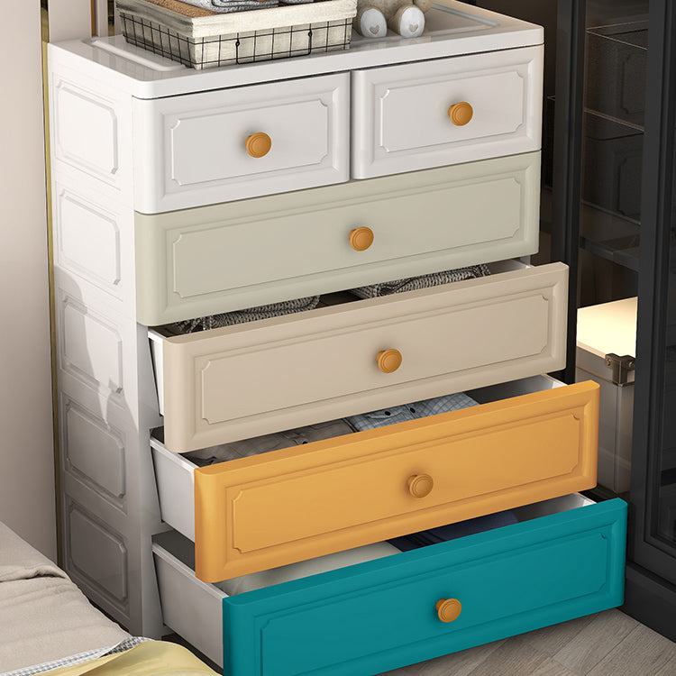 Contemporary Wardrobe Closet with Drawer Plastic Wardrobe Cabinet