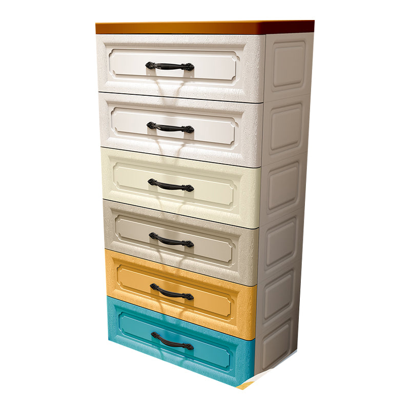 Contemporary Wardrobe Closet with Drawer Plastic Wardrobe Cabinet