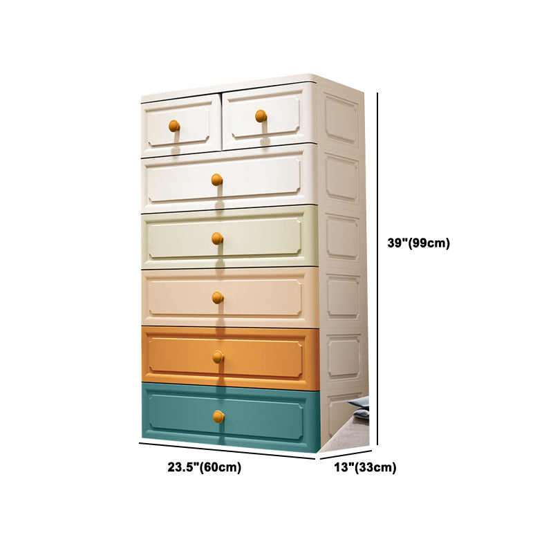 Contemporary Wardrobe Closet with Drawer Plastic Wardrobe Cabinet
