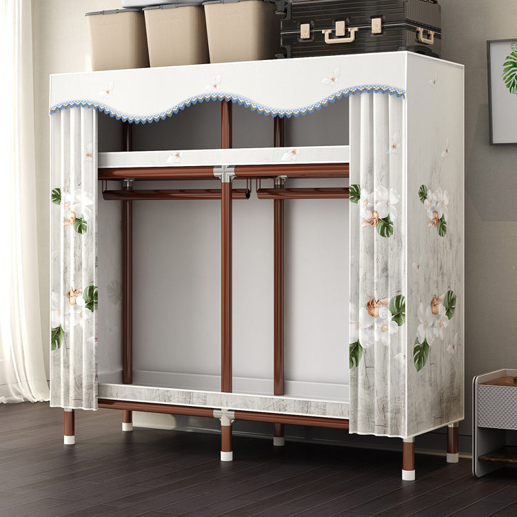 Modern Style Wardrobe Armoire Steel Frame Wardrobe for Bedroom