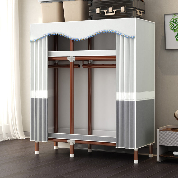 Modern Style Wardrobe Armoire Steel Frame Wardrobe for Bedroom