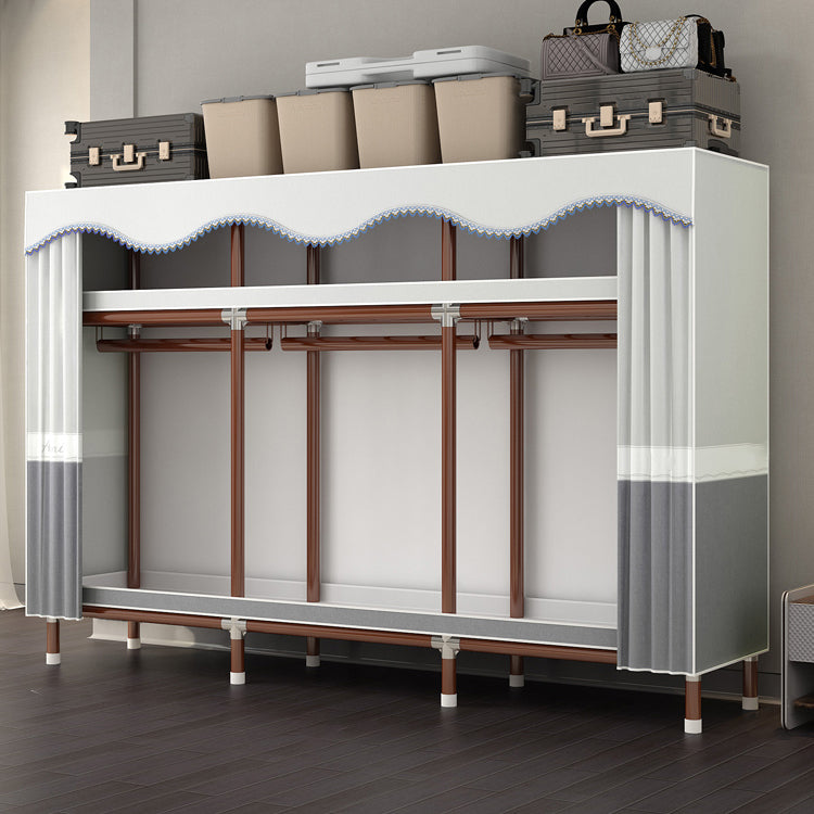 Modern Style Wardrobe Armoire Steel Frame Wardrobe for Bedroom
