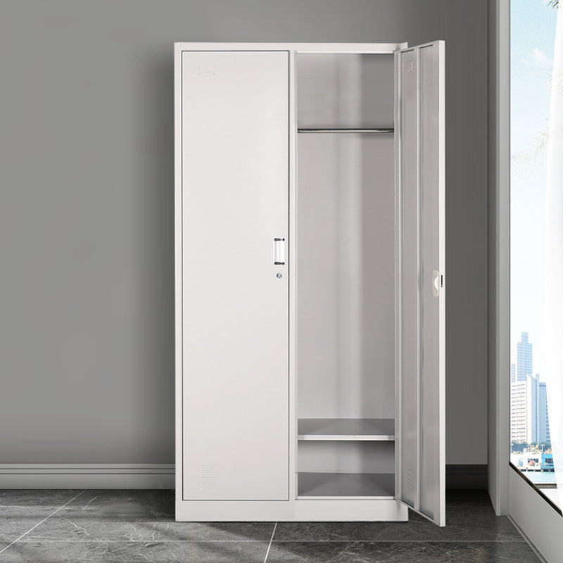 Metal Contemporary Cabinet for Bathroom White Steel Storage Cabinet