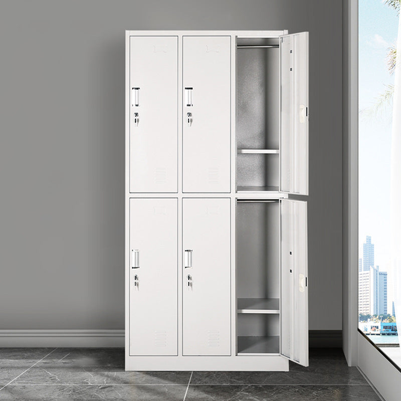 Metal Contemporary Cabinet for Bathroom White Steel Storage Cabinet