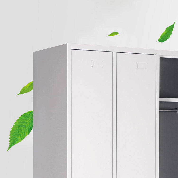 Metal Contemporary Cabinet for Bathroom White Steel Storage Cabinet